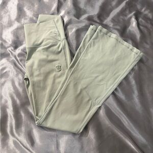 Light Green Flare Yoga Leggings